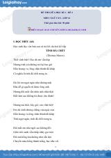 Đề thi giữa kì 1 Văn 12 Chân trời sáng tạo - Đề số 2